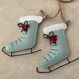 Christmas ice skate ornament